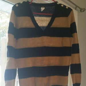 Gold and navy stripped sweater
